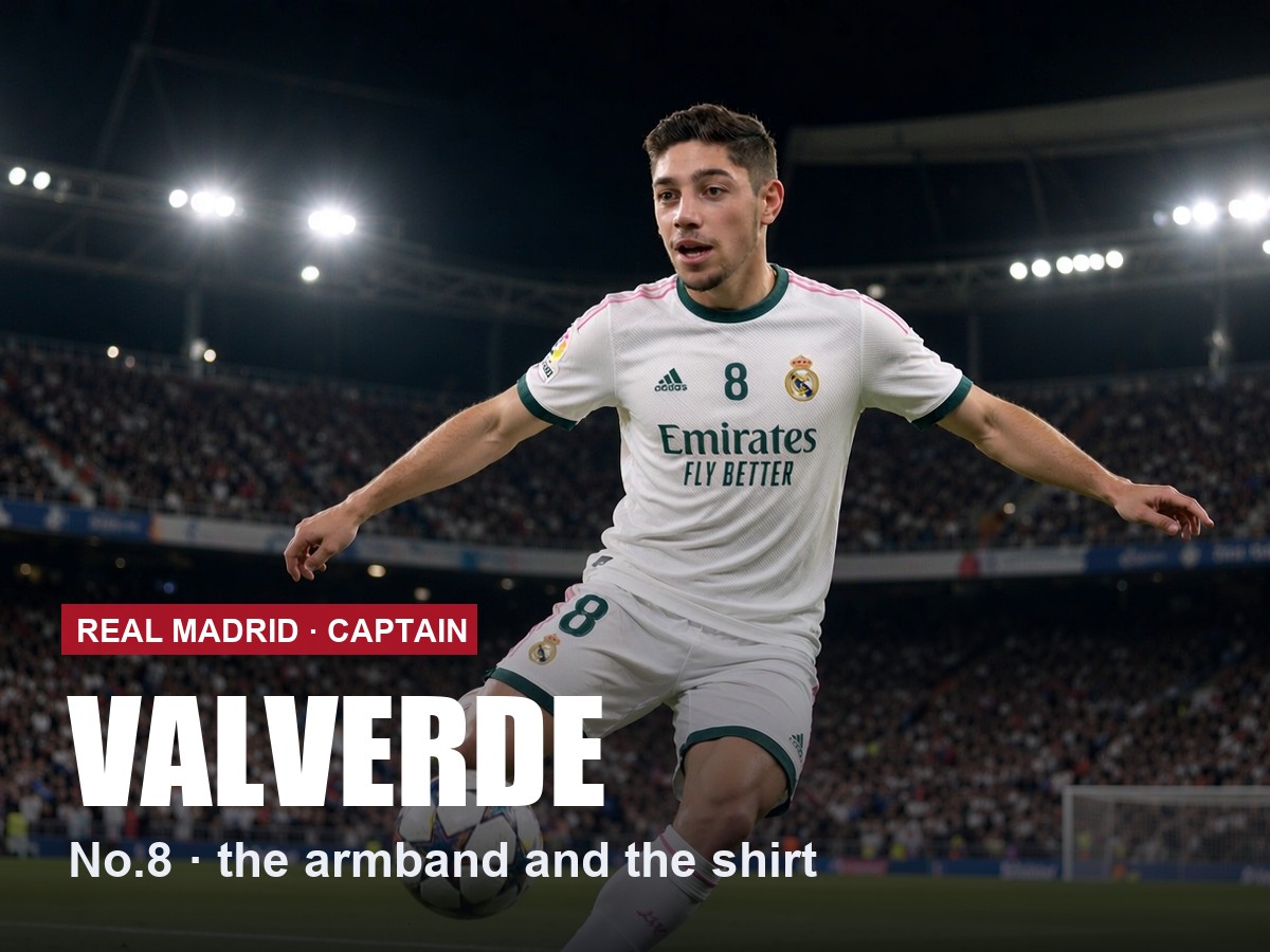 Federico Valverde Real Madrid number 8 shirt, 2026/27 season