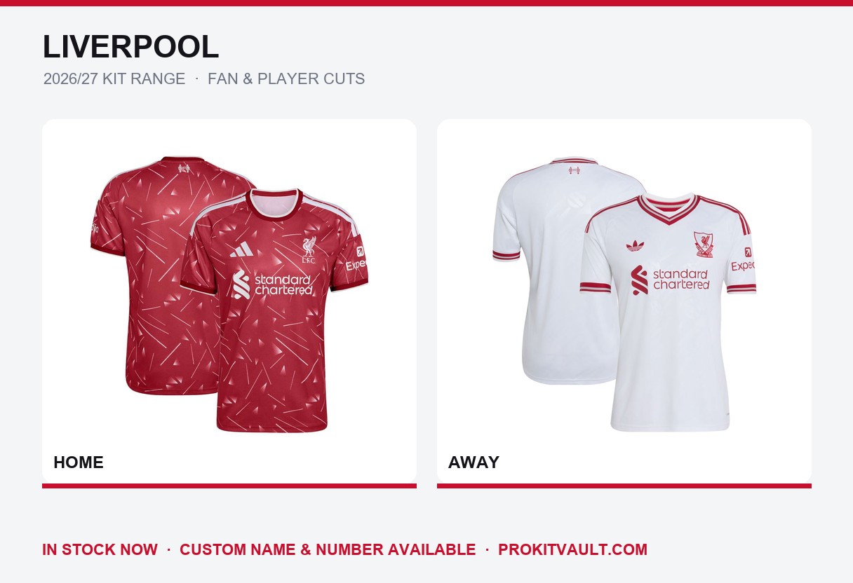 Liverpool 2026/27 kit range