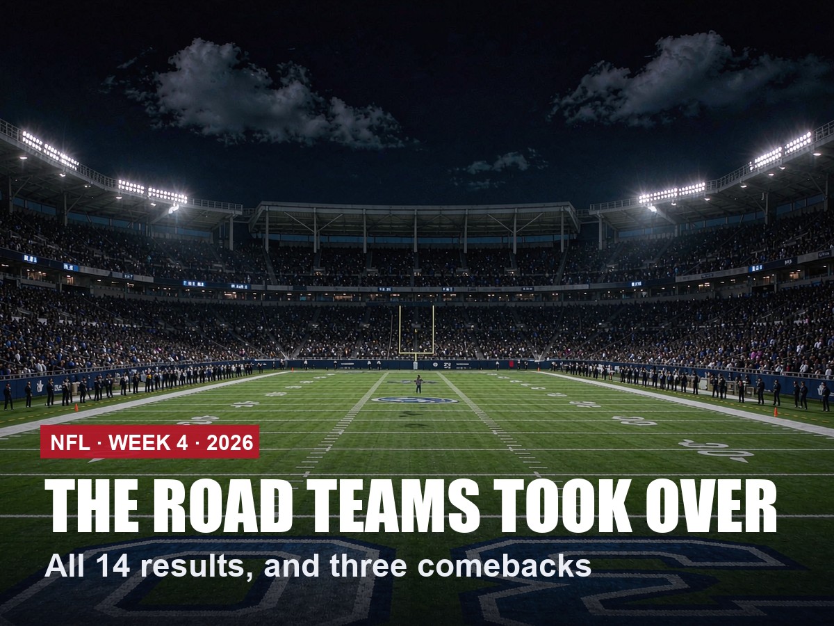 NFL Week 4: Every Result, and the Week the Road Teams Took Over