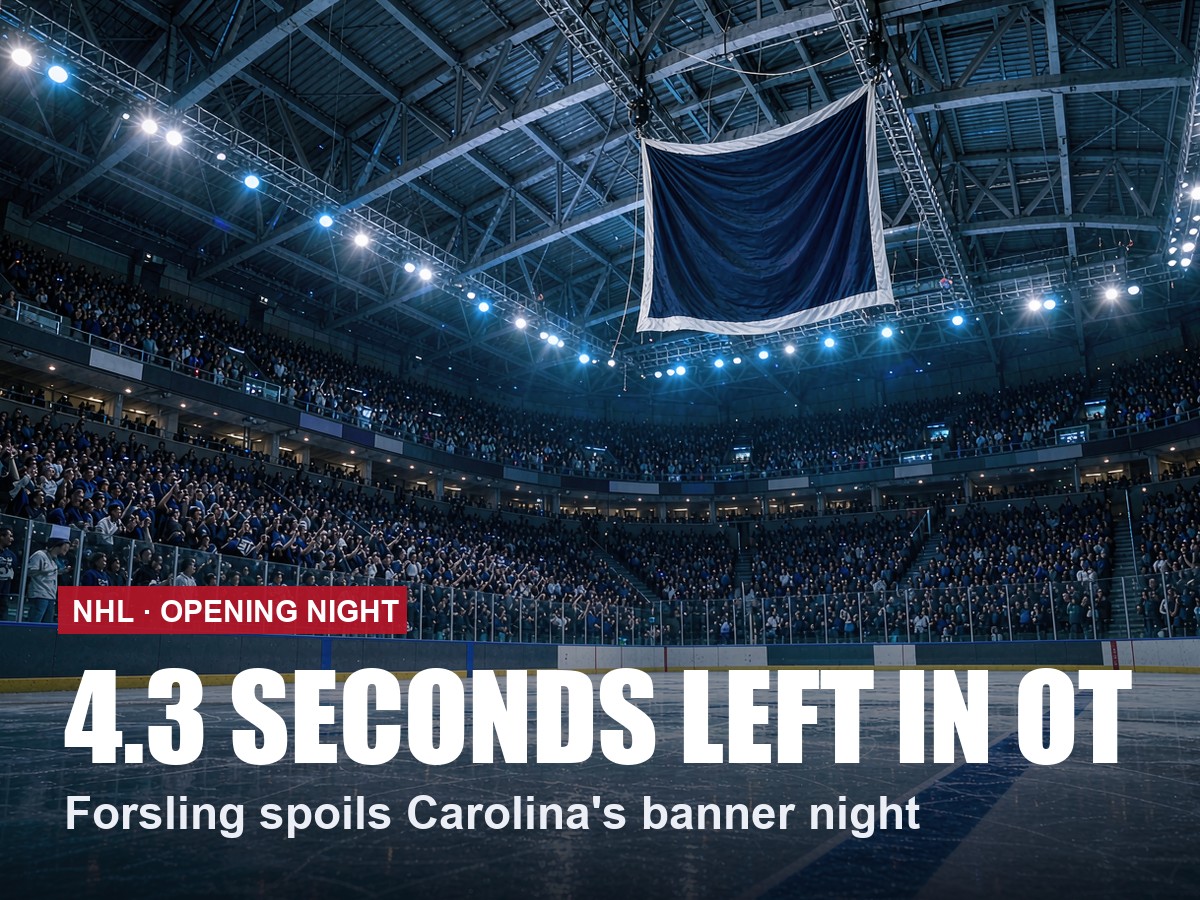 NHL Opening Night 2026-27: Forsling Spoils the Banner Party