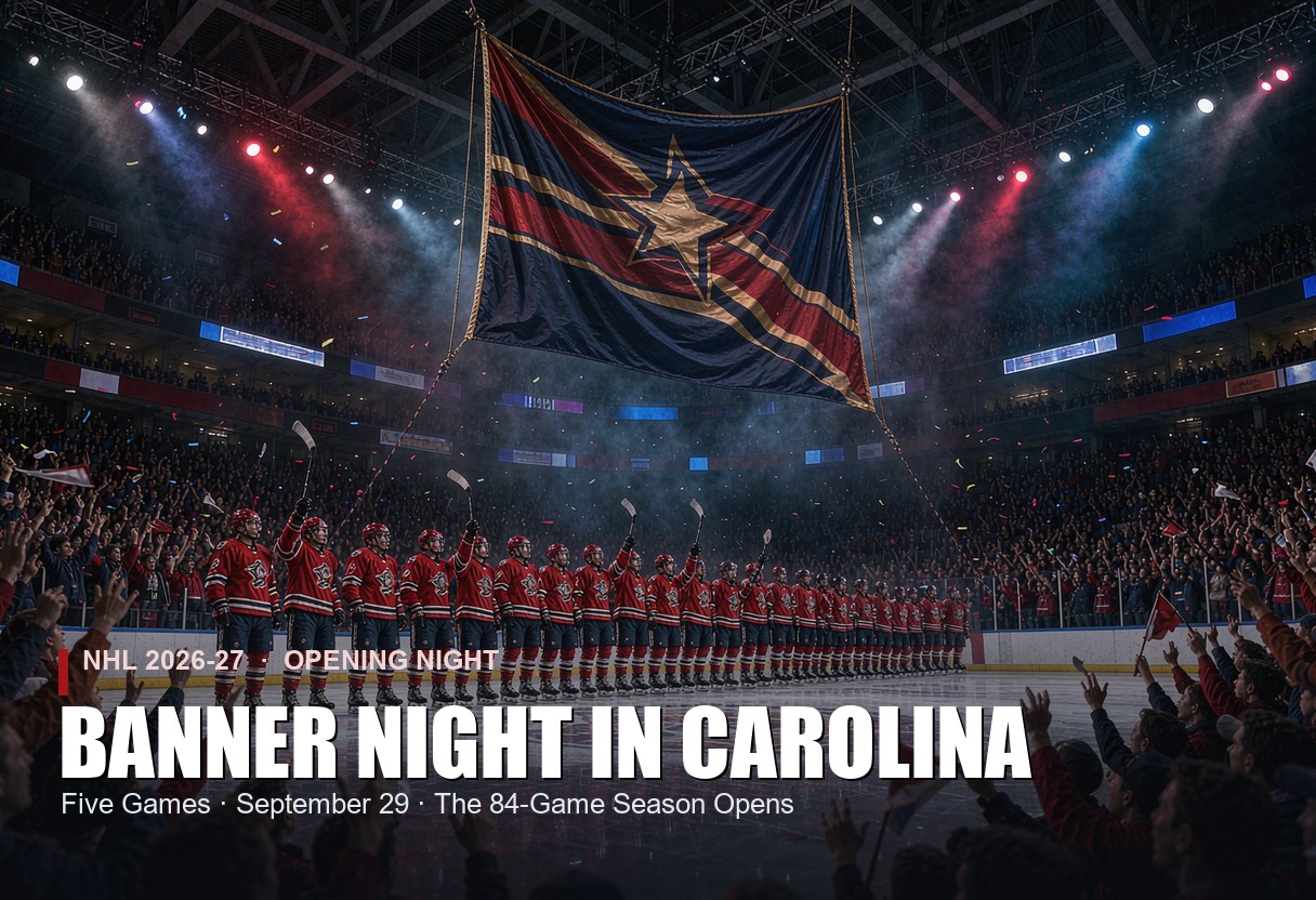 NHL Opening Night 2026: Carolina's Banner, a Five-Game Slate and the Jerseys to Wear