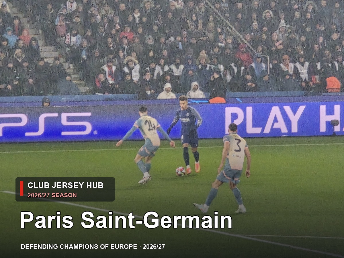 Paris Saint-Germain 2026/27 club jersey hub cover