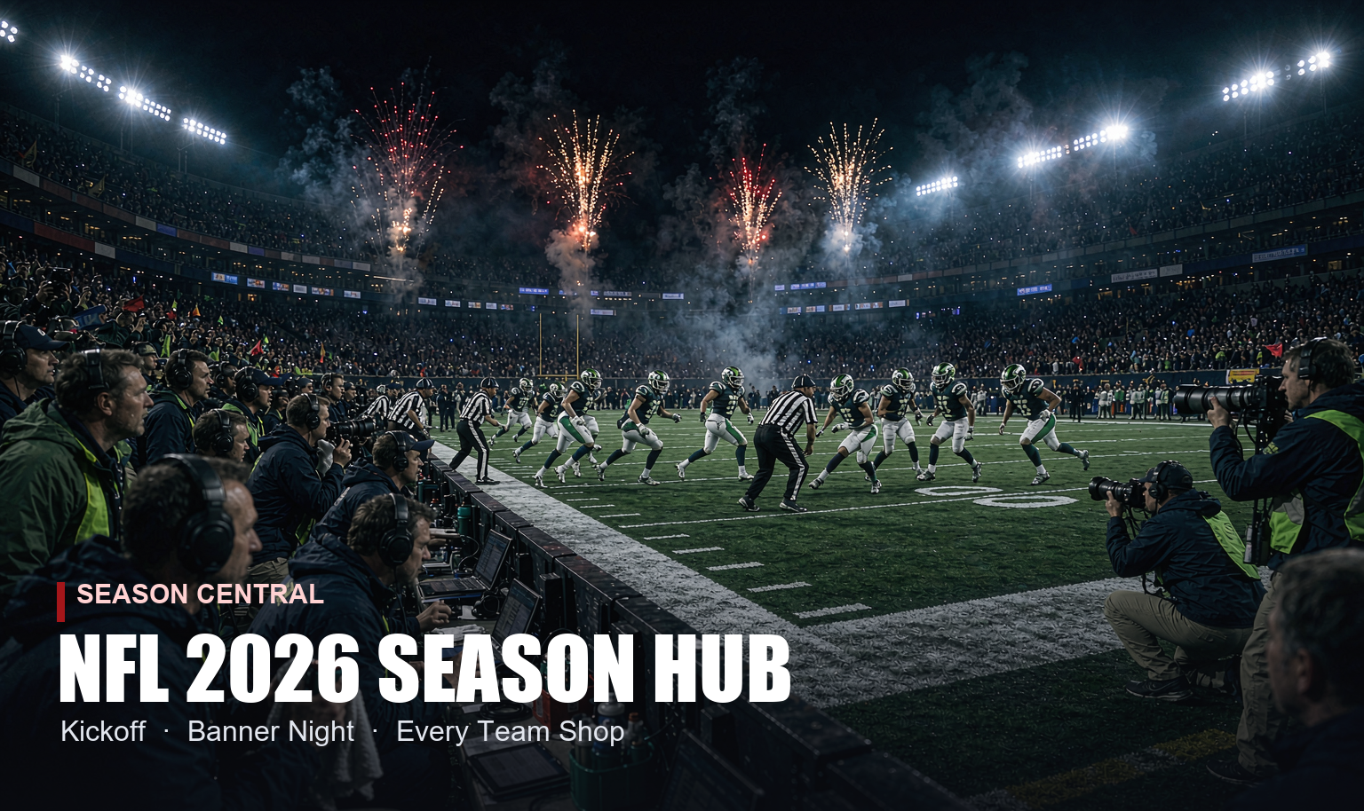NFL Sunday Night Football - stadium floodlights over the field