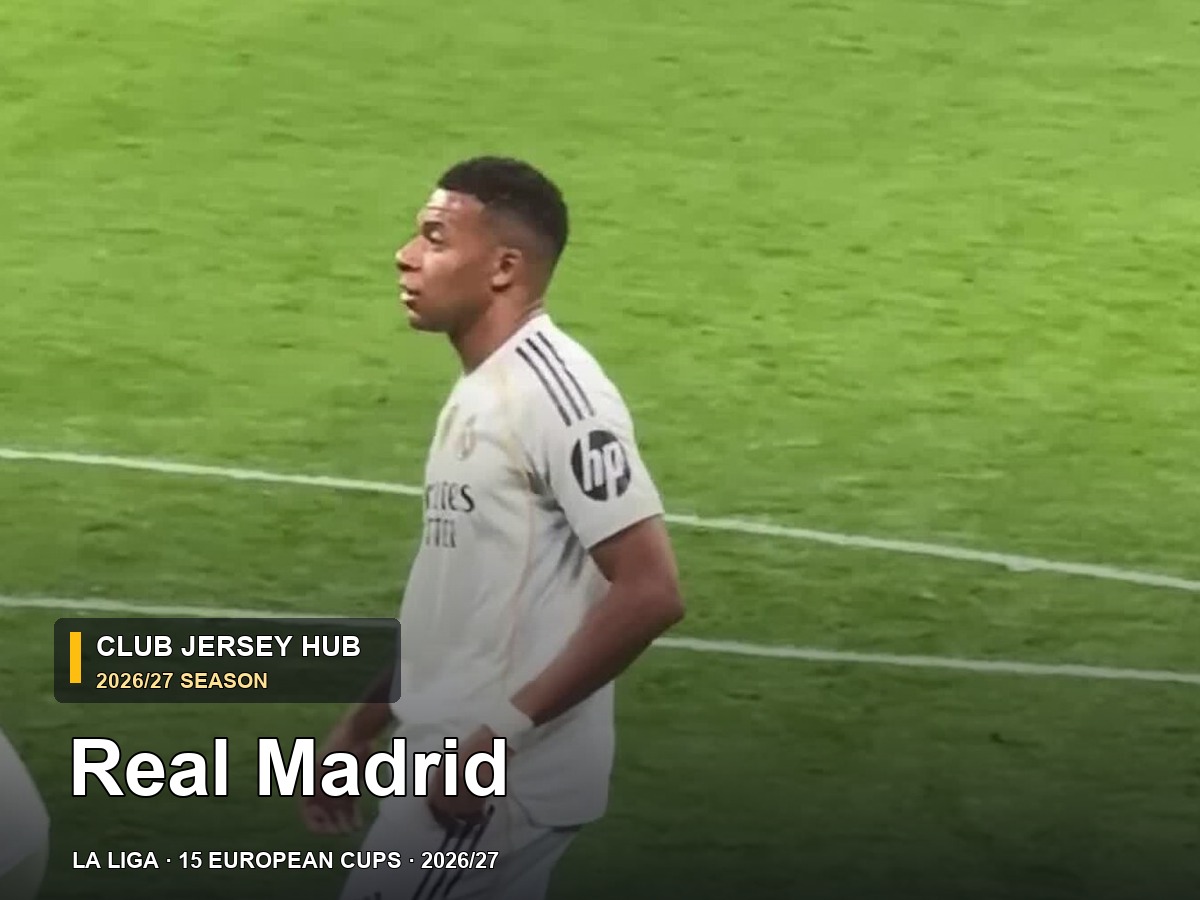 Real Madrid 2026/27 club jersey hub cover