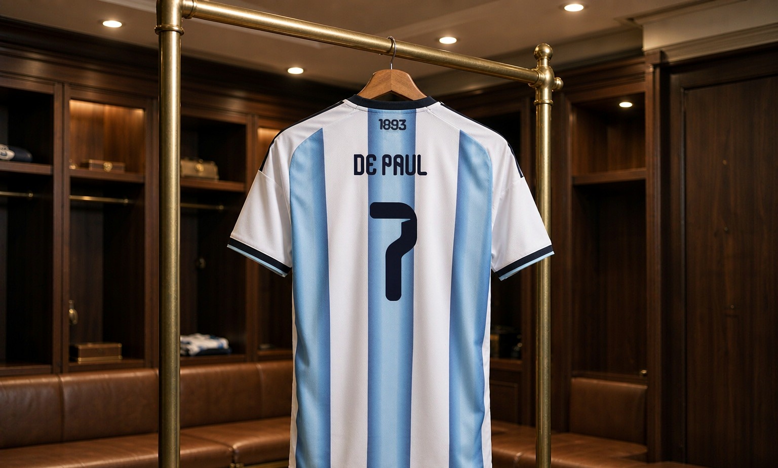 Our 2026/27 Inter Miami No.7 shirt in the dressing room