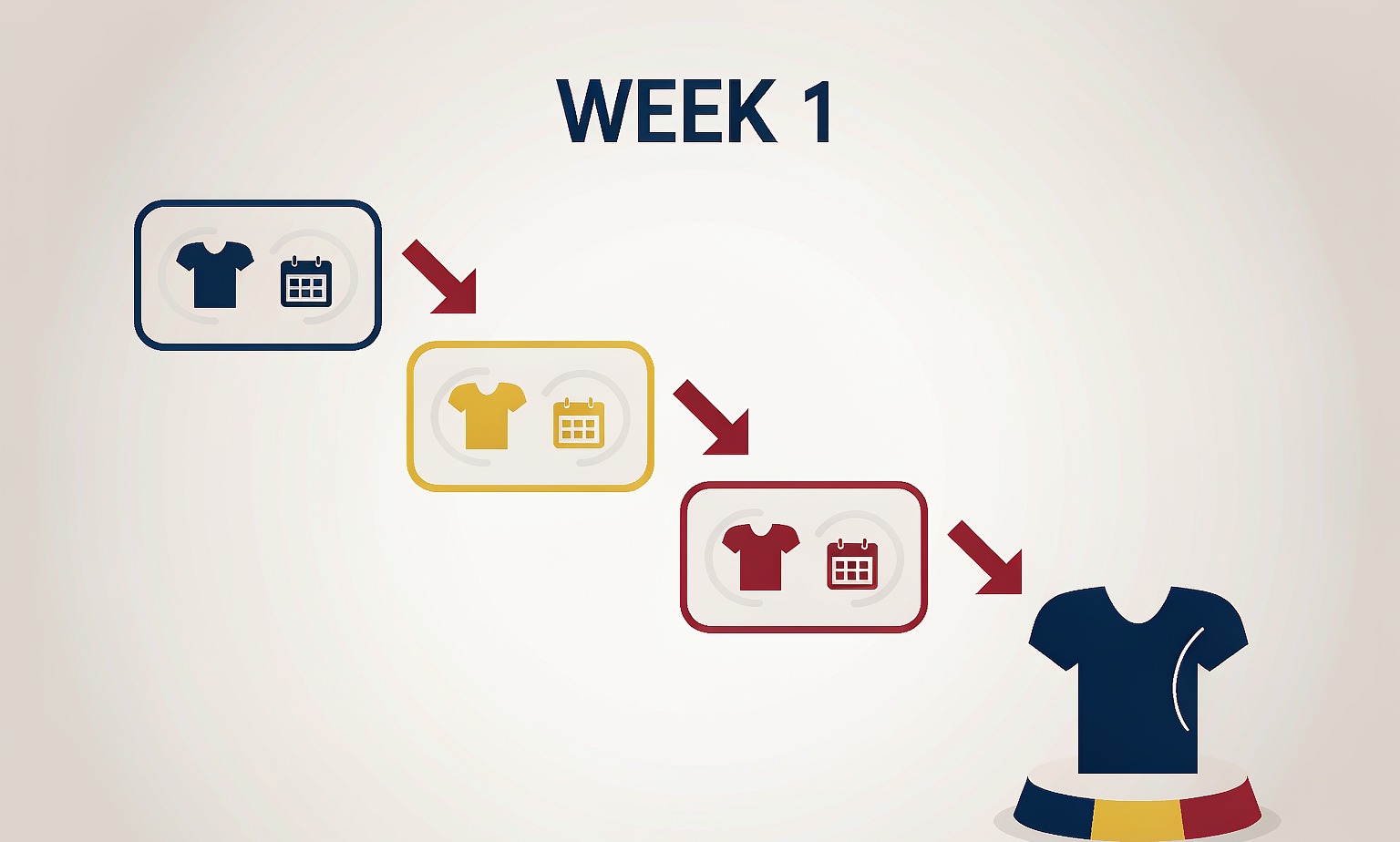 NFL Week 1 rush calendar from September 9 to September 14, 2026 and the jersey ordering window