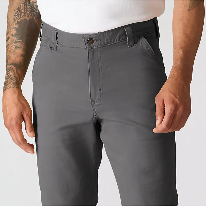 Men's Relaxed Straight Stretch Canvas Work Pants