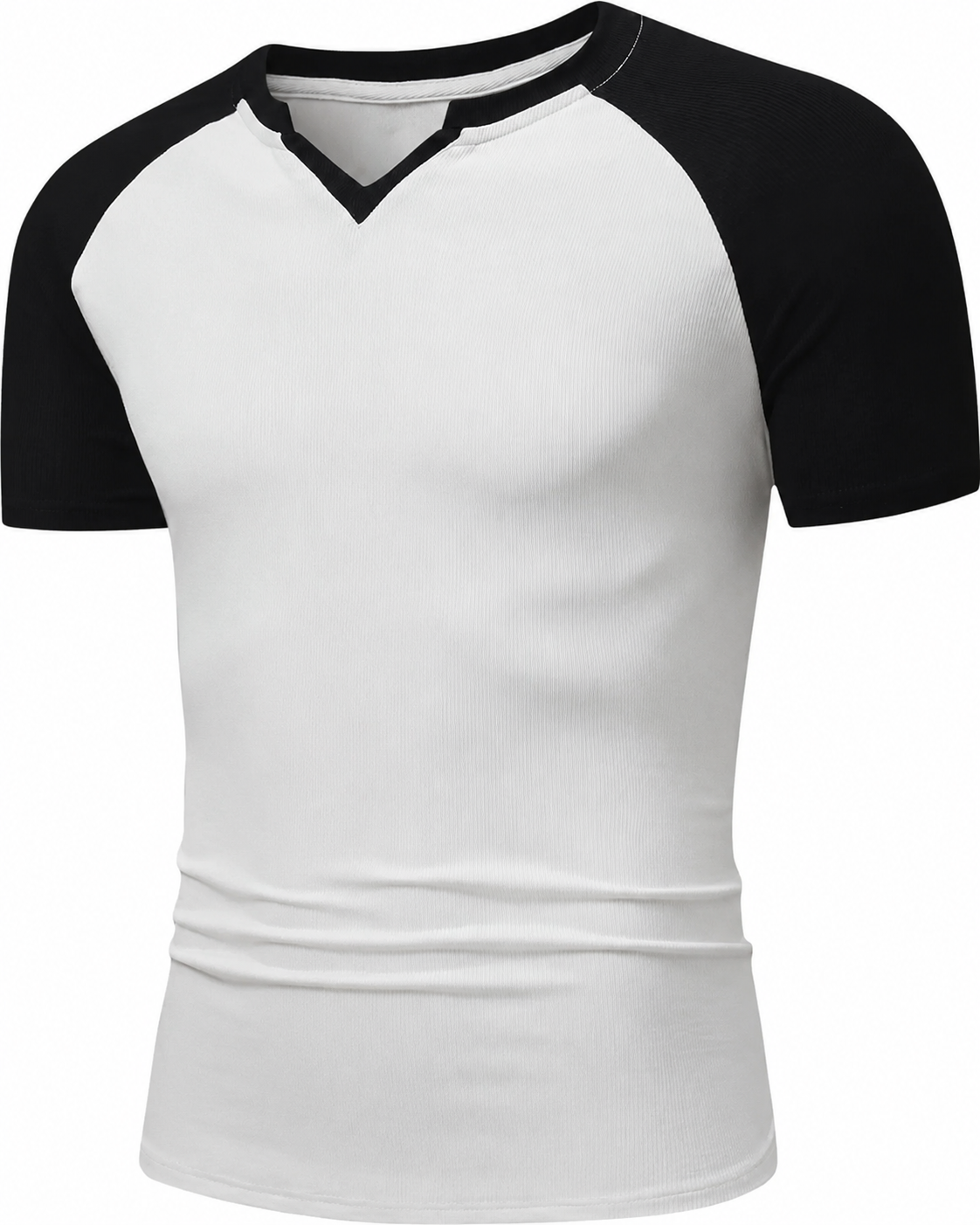 Men's 12-Pack Cotton Longline Henley V-Neck T-Shirts
