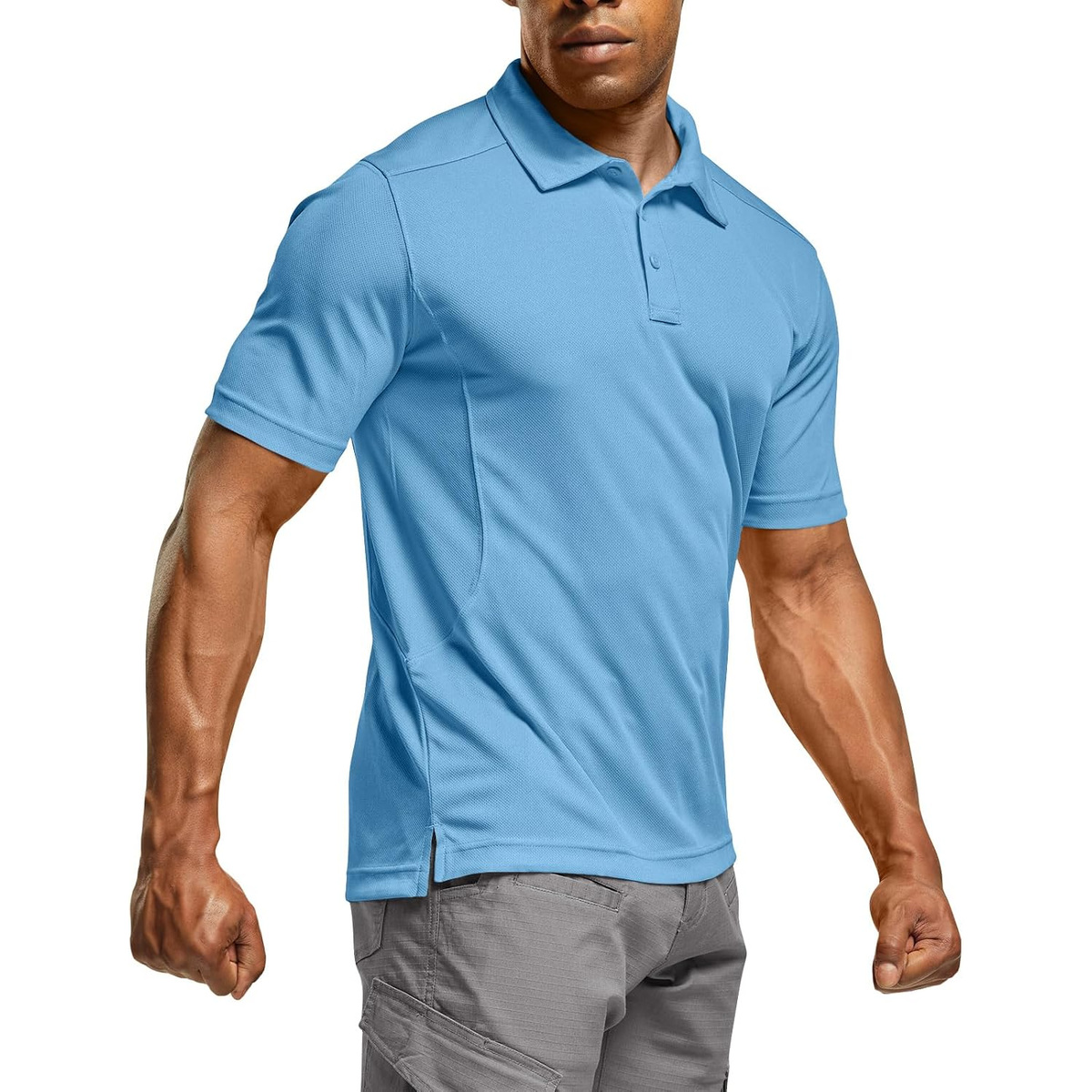 Men's Quick-Dry Stretch Performance Polo Shirt - Aero Blue