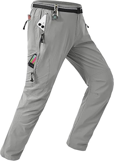 Men's Lightweight Outdoor Utility Pants with Belt