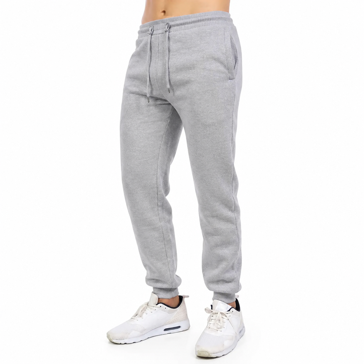 Men's Fleece-Lined Jogger Sweatpants - 8 Pack - Heather Grey 8-Pack