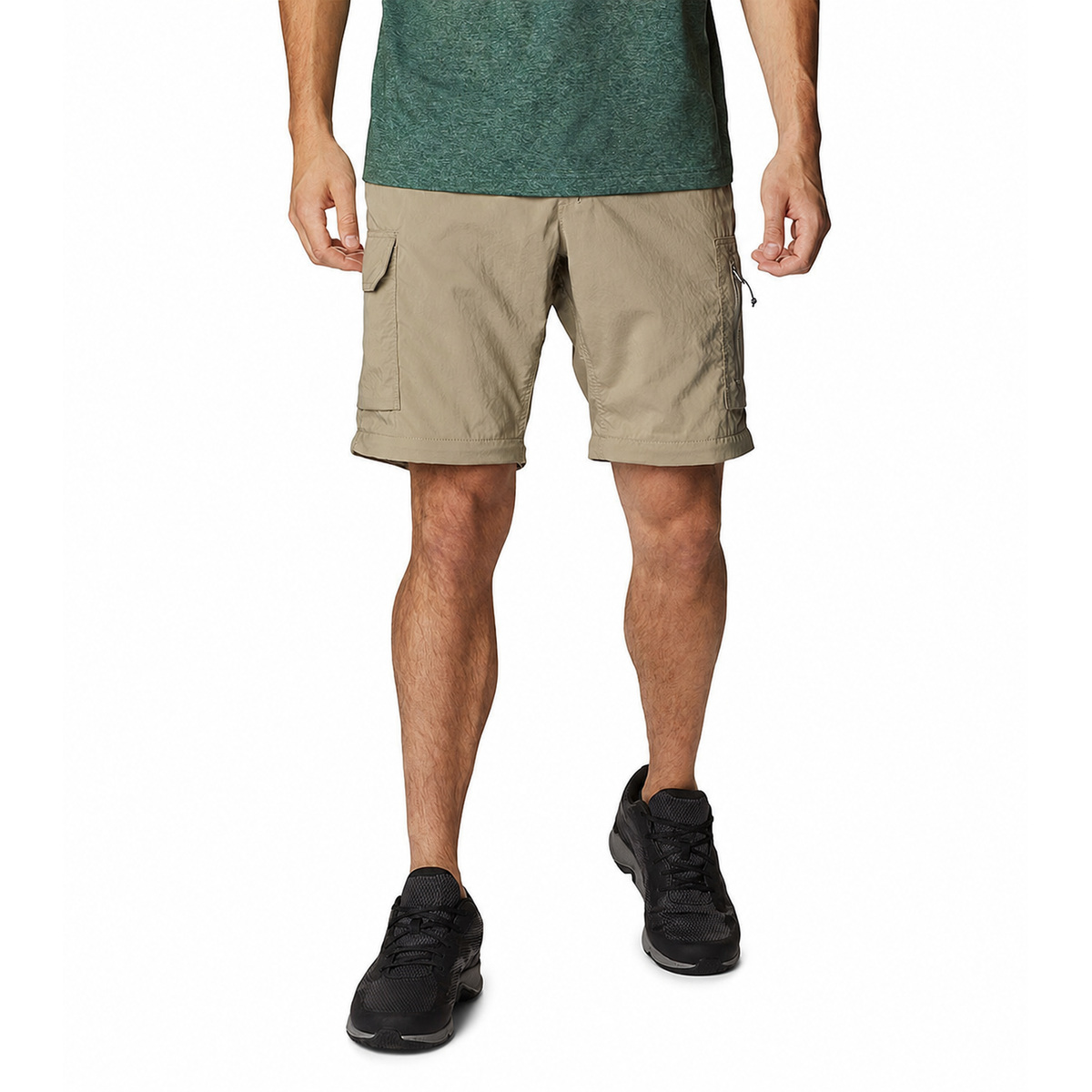 Men's Convertible Stretch Cargo Hiking Pants - Shorts View