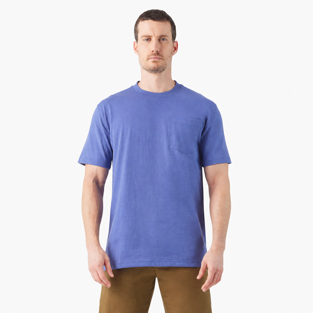 Men's Heavyweight Relaxed-Fit Short-Sleeve Pocket Work T-Shirt - Skipper Blue