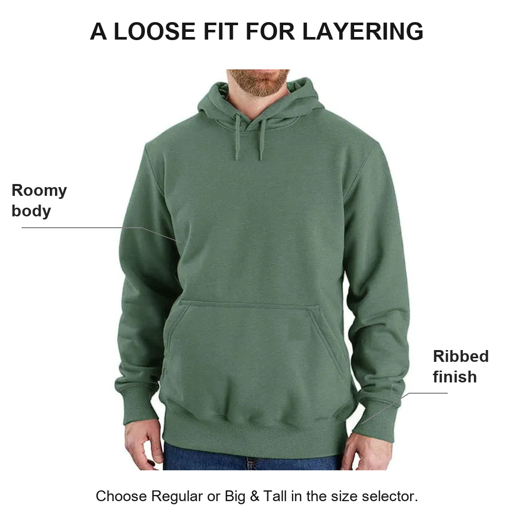 Men's Loose-Fit Pullover Hoodie Multipacks - Fit and Layering
