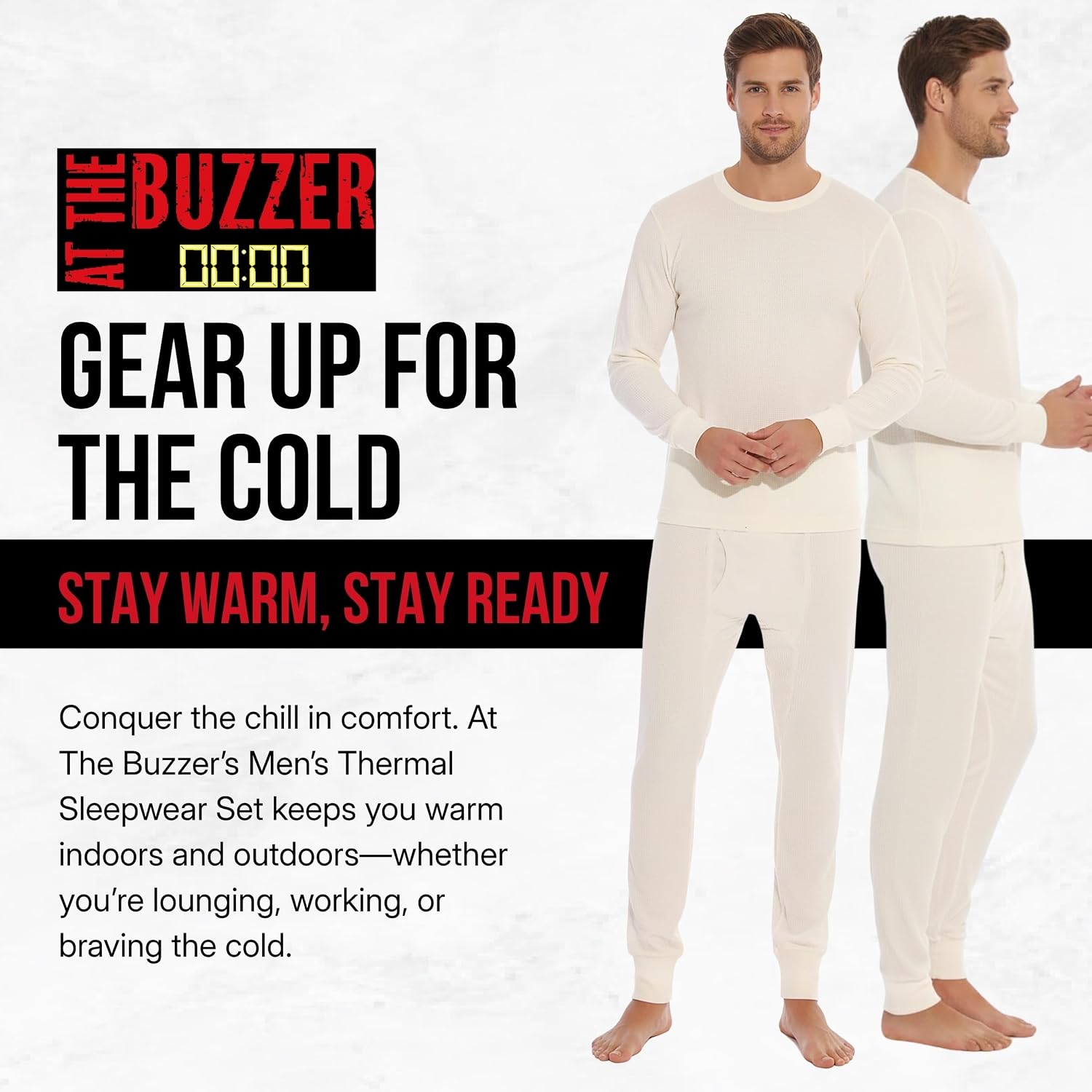 At The Buzzer Thermal Underwear Set for Men - Original Amazon Detail 3
