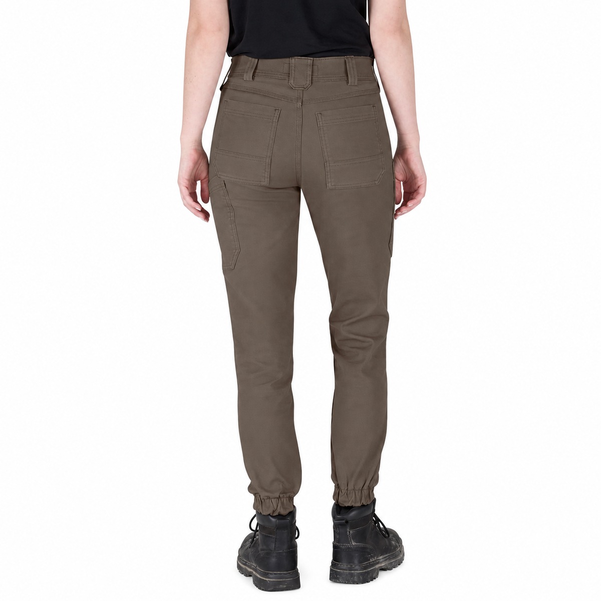 Women's Heavyweight Double-Knee Utility Work Jogger Pants - Back Fit