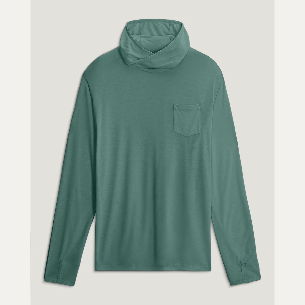 Men's Lightweight Bamboo-Blend Sun Hoodie - Sea Pine