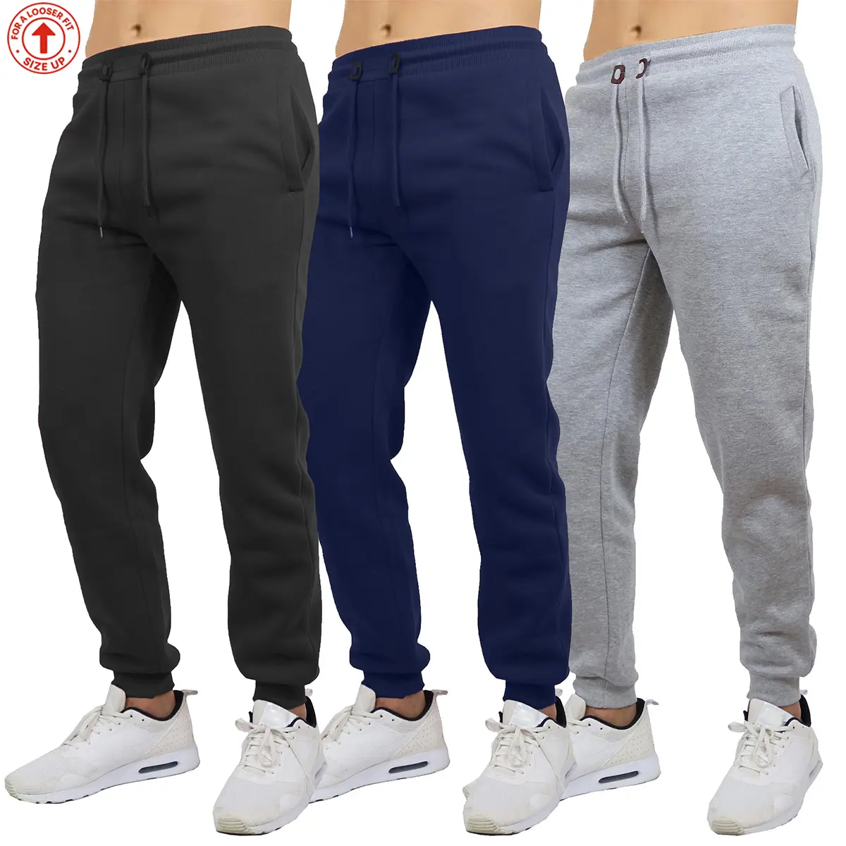 Classic joggers in Black, Navy and Heather Grey