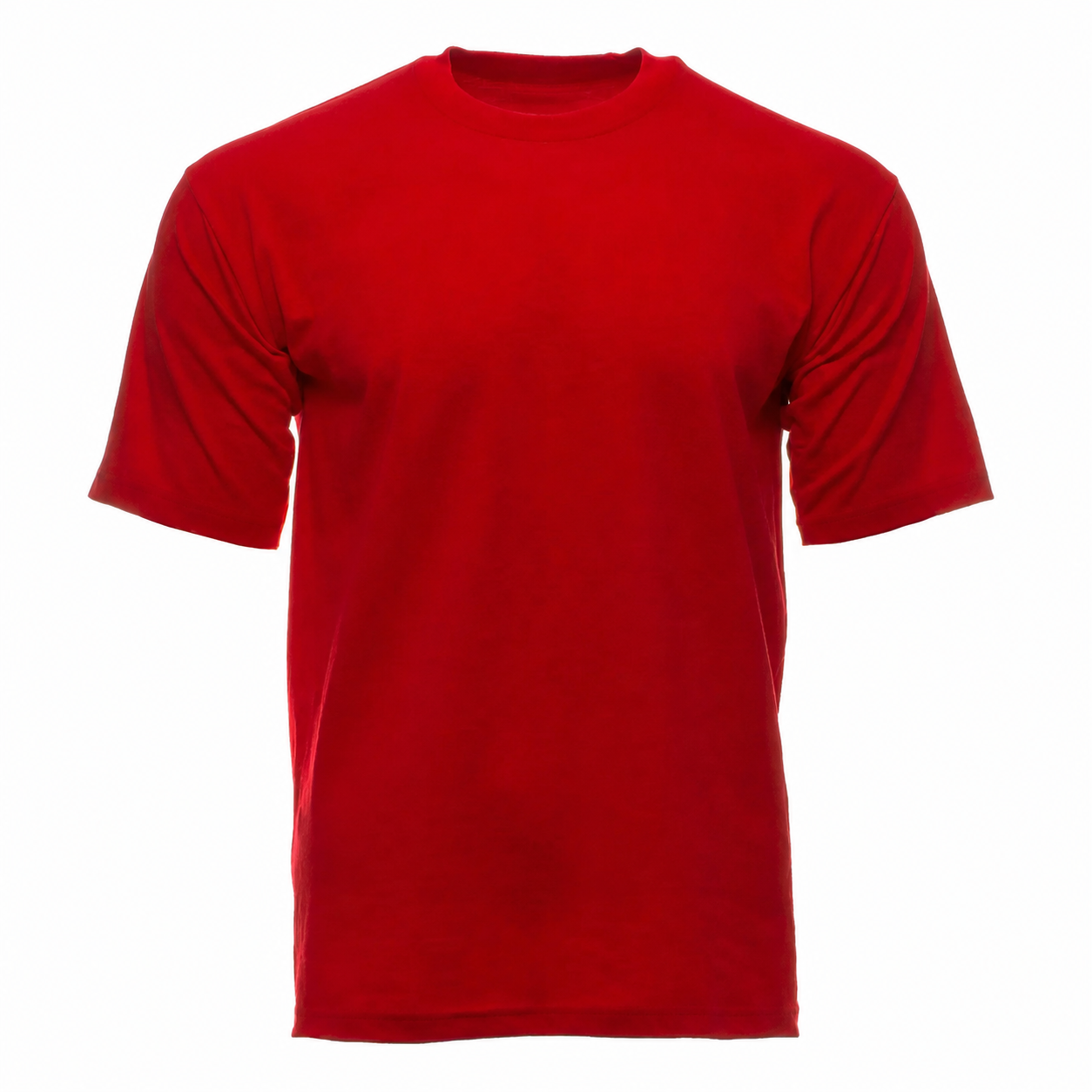 Men's Heavyweight Cotton Classic Fit Crewneck T-Shirt - Multipack - Red 12-Pack