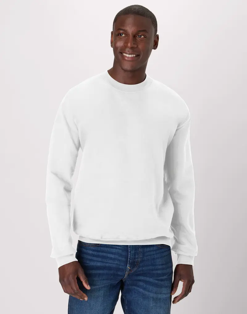 Ultimate Heavyweight Fleece Crewneck Sweatshirt Long Sleeve Pullover Warm Comfortable Ribbed Classic Top