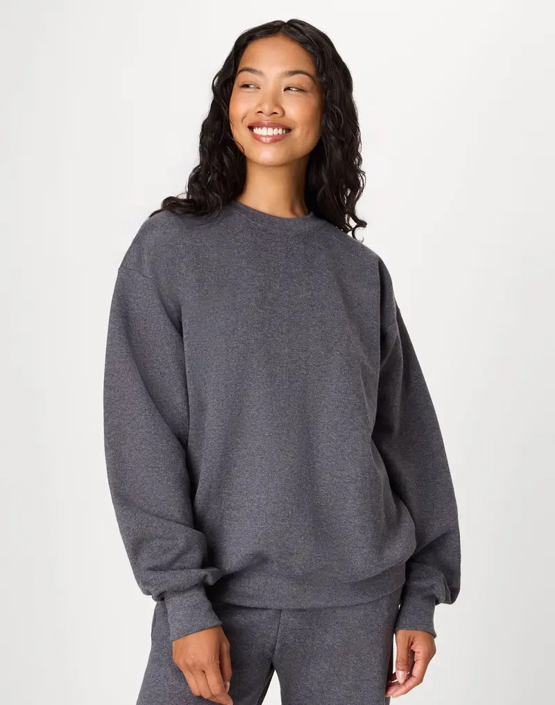 Ultimate Heavyweight Fleece Crewneck Sweatshirt Long Sleeve Pullover Warm Comfortable Ribbed Classic Top