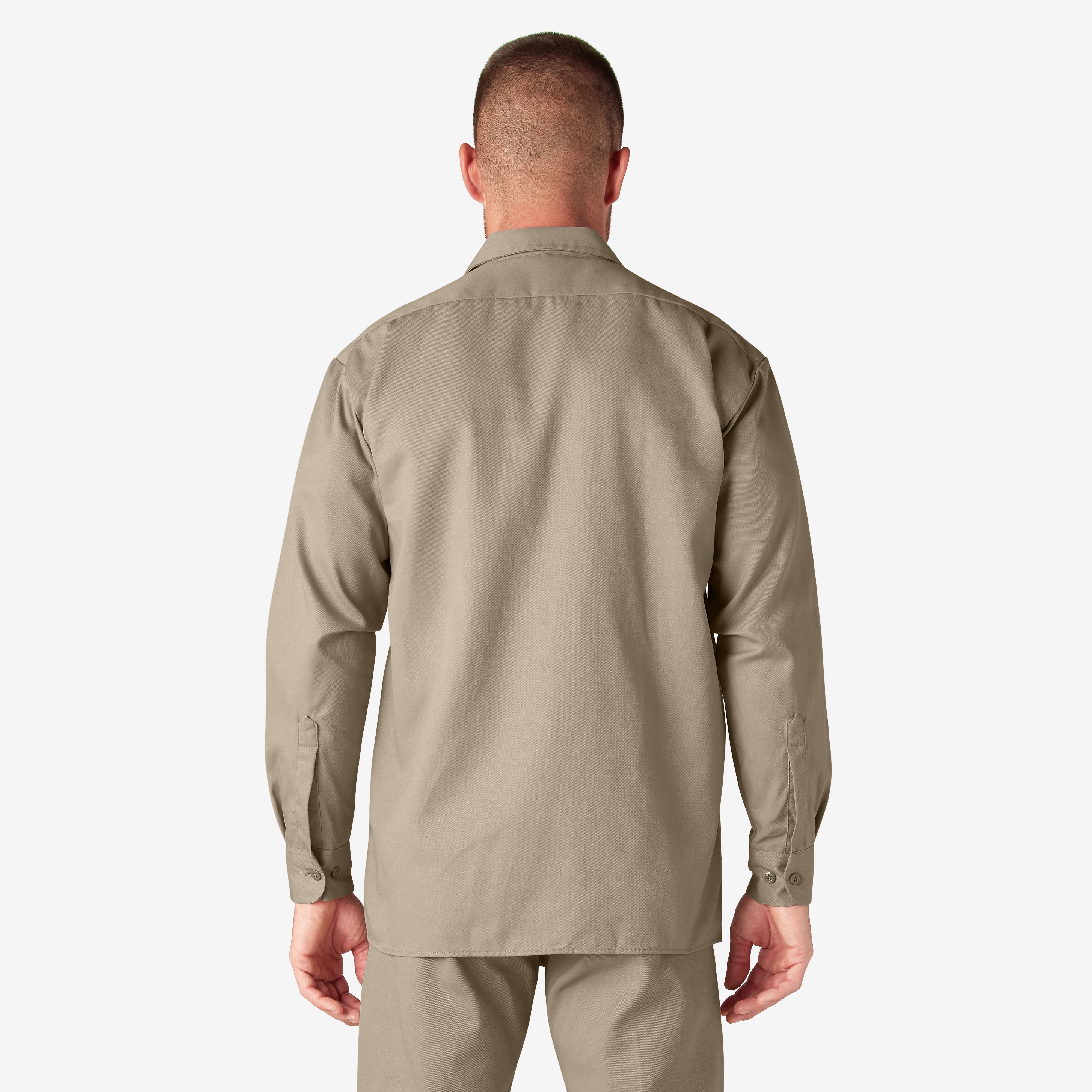 Men's Long Sleeve Twill Work Shirt - Back Fit