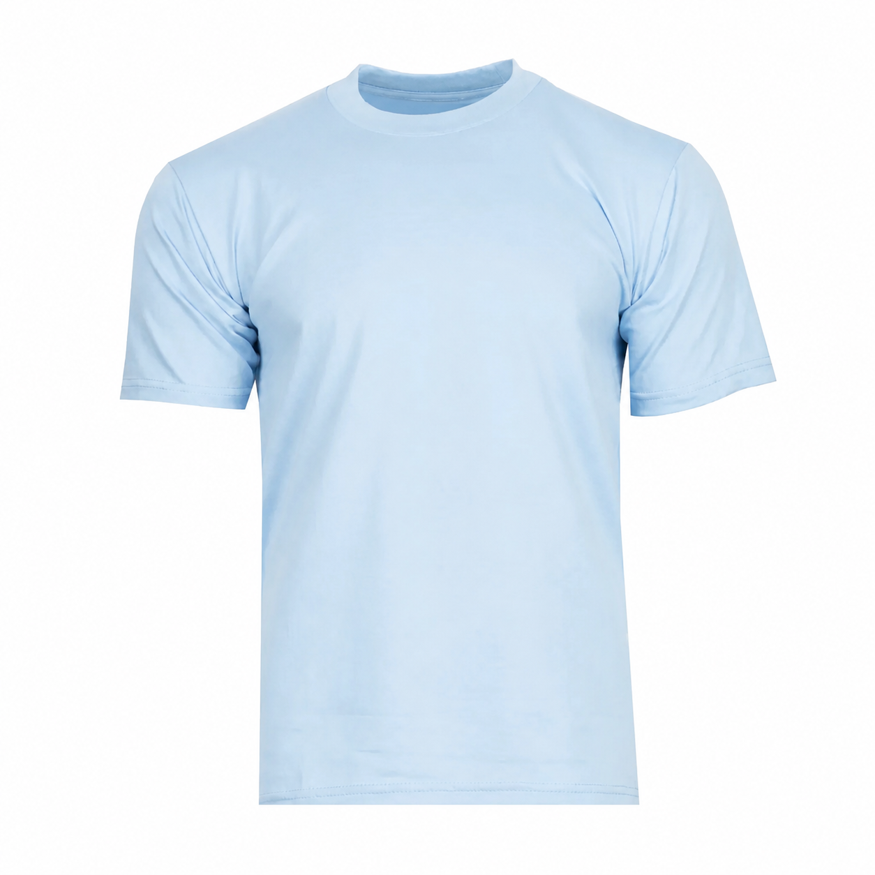 Men's Heavyweight Cotton Classic Fit Crewneck T-Shirt - Multipack - Sky Blue 12-Pack