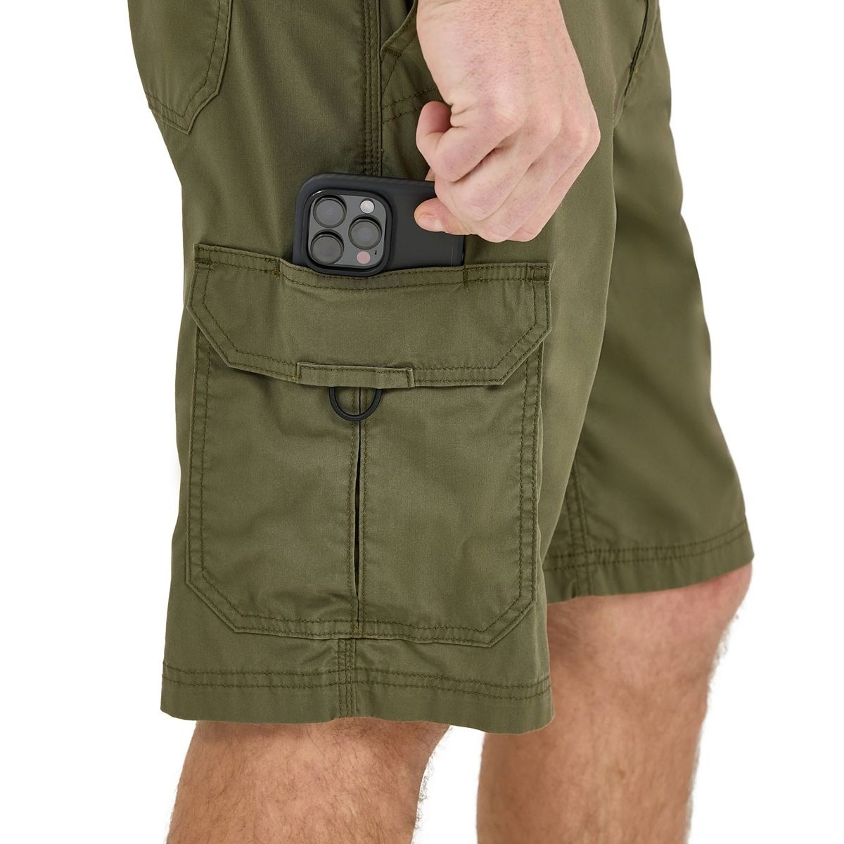 Men's 10.5-Inch Stretch Cargo Shorts - Dedicated phone pocket
