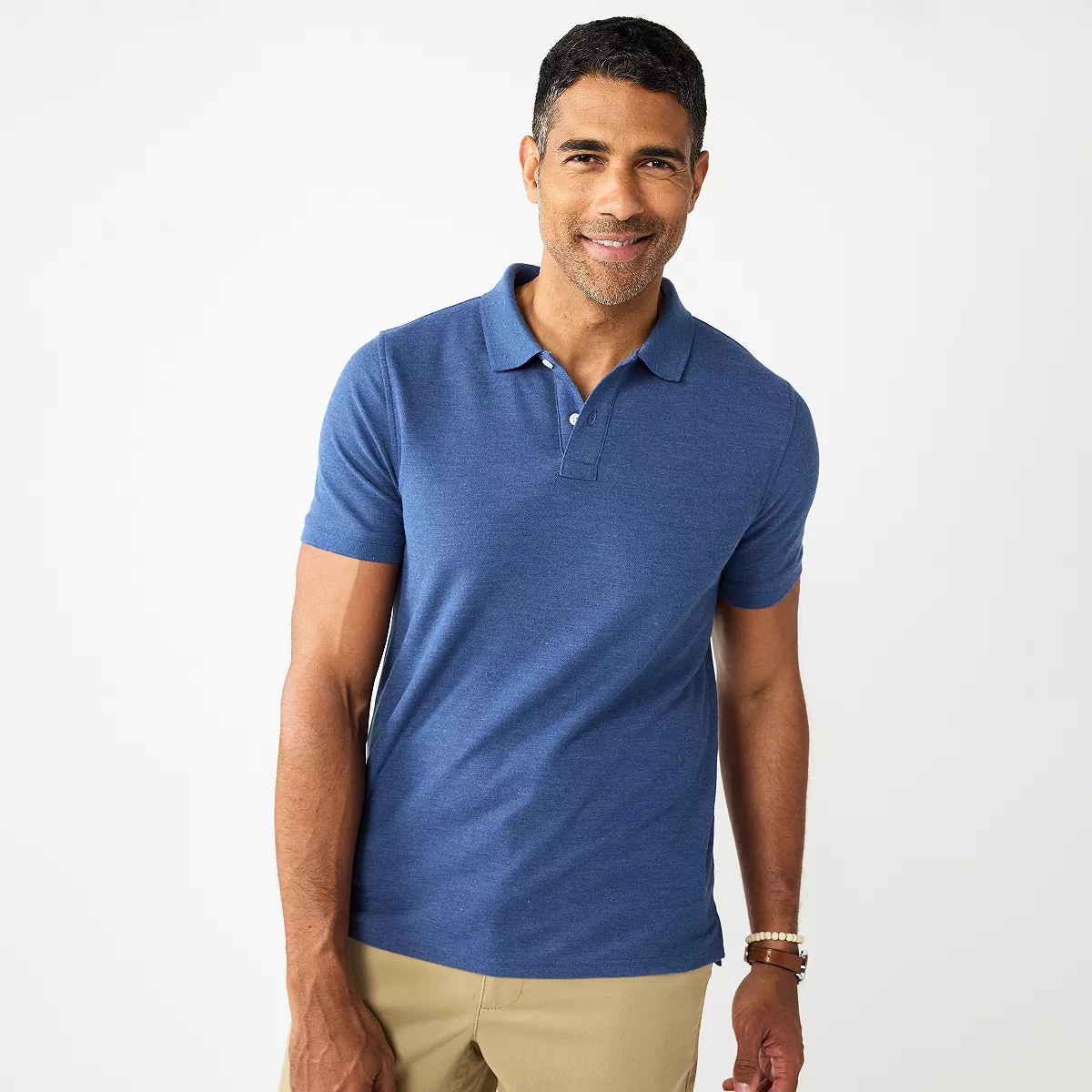 Men's Classic Short Sleeve Pique Polo - Sailor Water