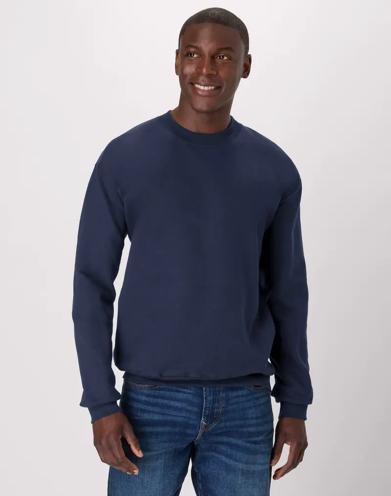 Ultimate Heavyweight Fleece Crewneck Sweatshirt Long Sleeve Pullover Warm Comfortable Ribbed Classic Top