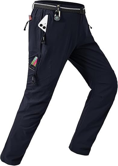 Men's Lightweight Outdoor Utility Pants with Belt