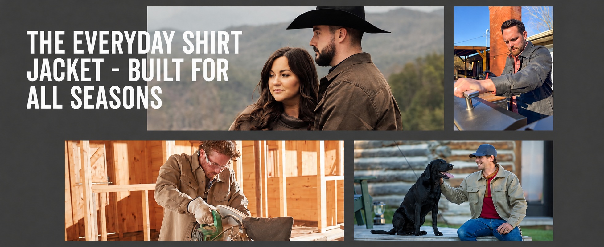 Everyday shirt jacket - outdoor, workshop and leisure scenes