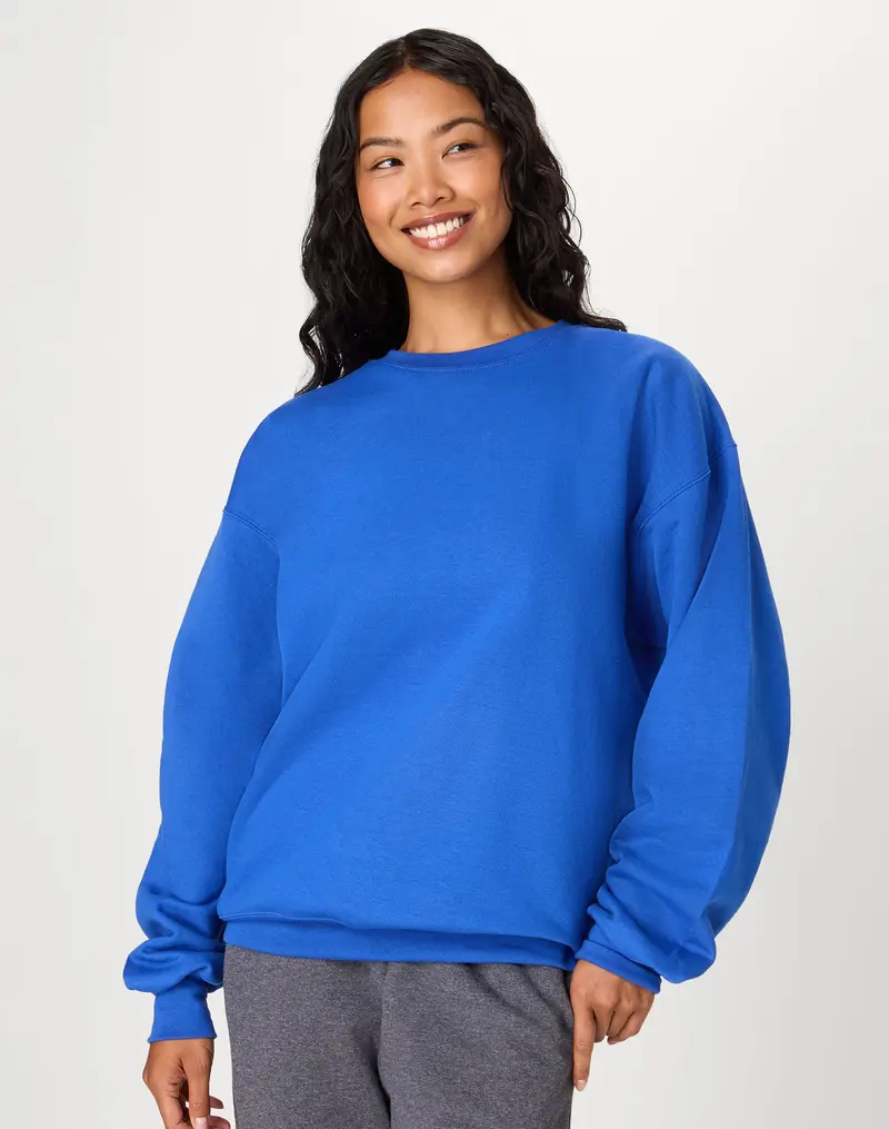 Ultimate Heavyweight Fleece Crewneck Sweatshirt Long Sleeve Pullover Warm Comfortable Ribbed Classic Top