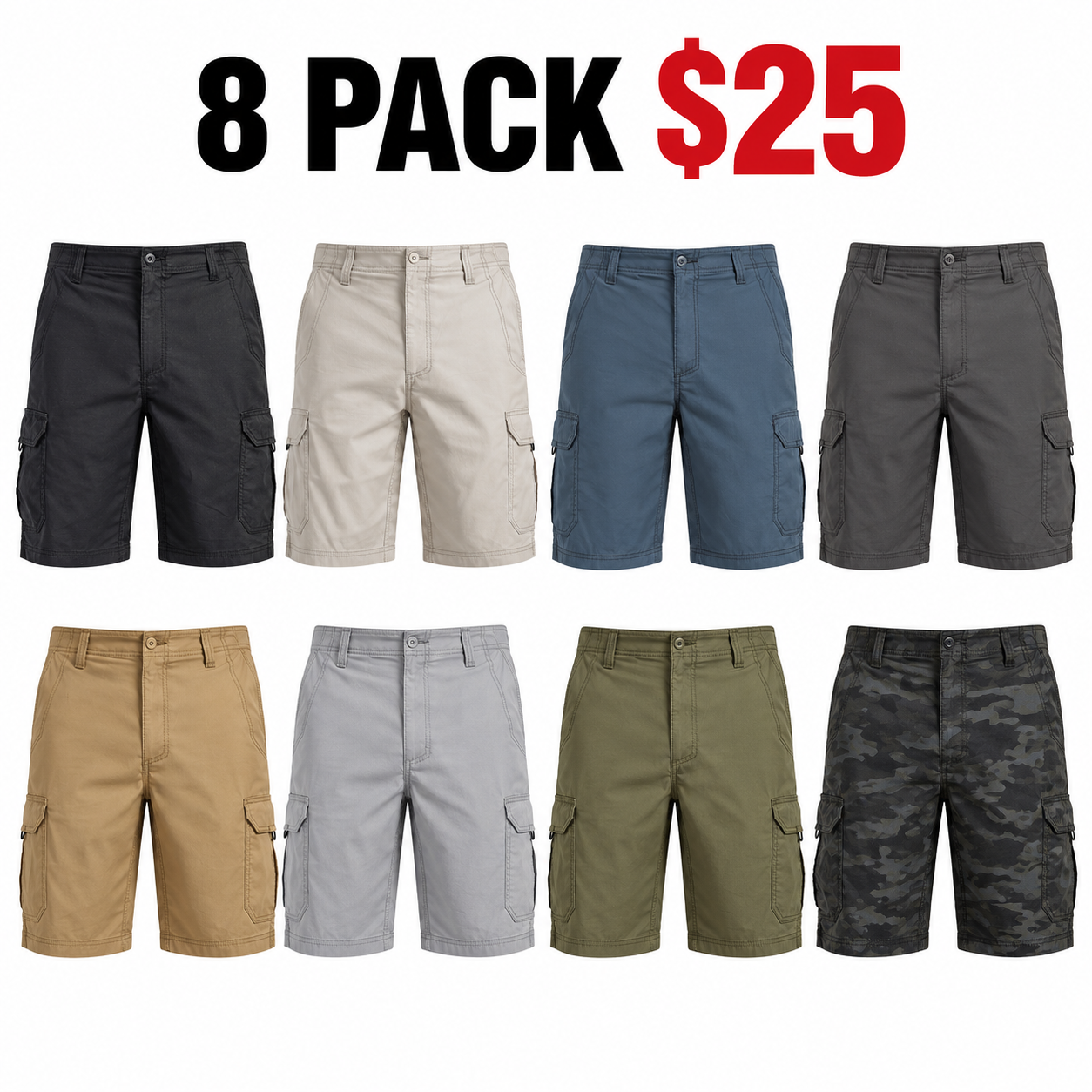 Men's 10.5-Inch Stretch Cargo Shorts