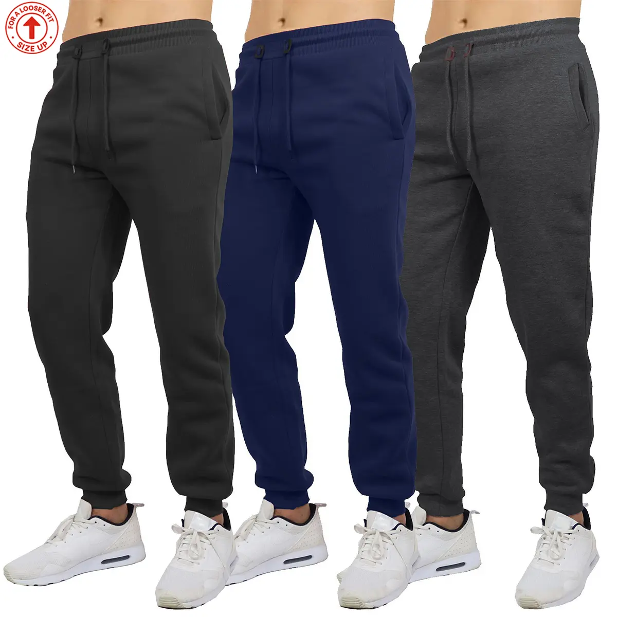 Classic joggers in Black, Navy and Charcoal