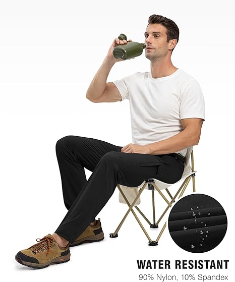 Men's Lightweight Outdoor Utility Pants with Belt