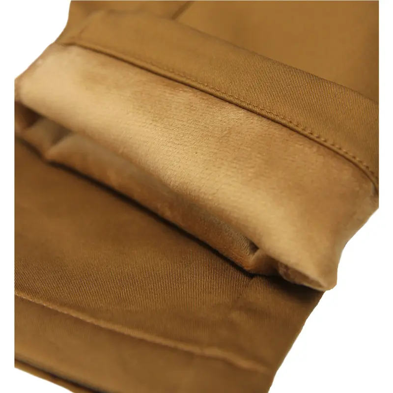 Men’s Heavyweight Fleece-Lined Stretch Chino Uniform Work Pants (31” Inseam)