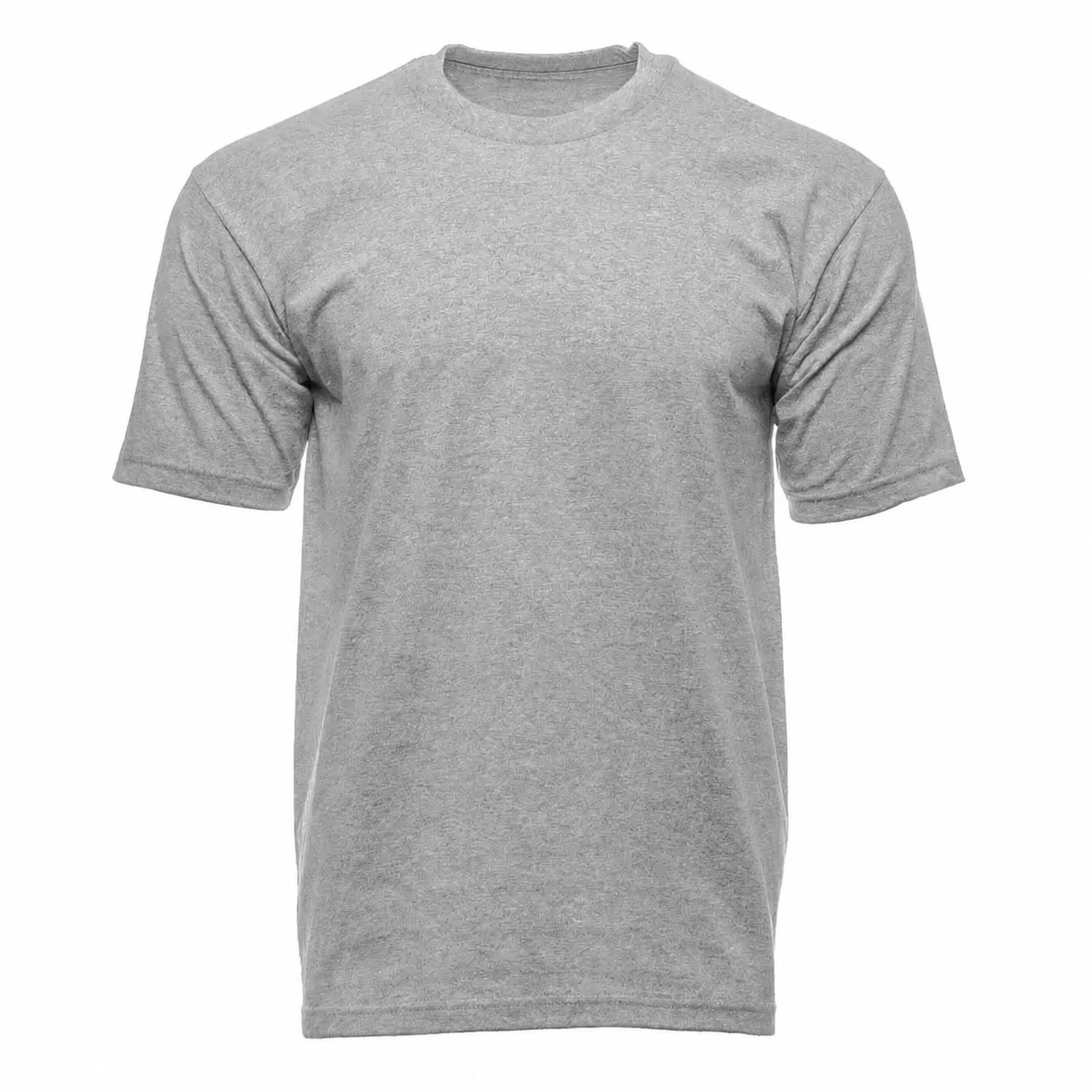 Men's Heavyweight Cotton Classic Fit Crewneck T-Shirt - Multipack - Heather Gray 12-Pack
