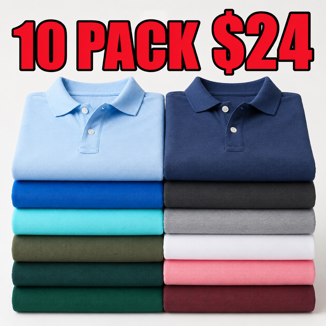 Men's Classic Short Sleeve Pique Polo