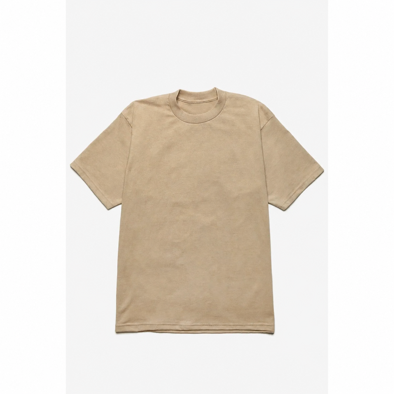 Men's Heavyweight Cotton Classic Fit Crewneck T-Shirt - Multipack - Khaki 12-Pack