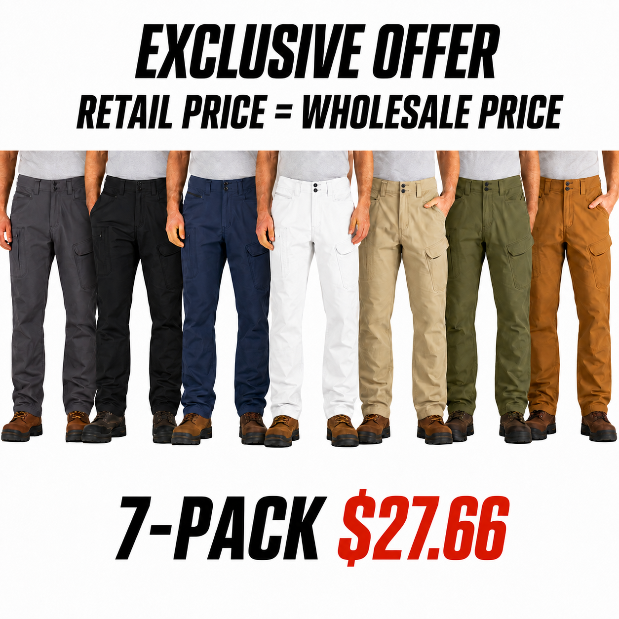 Men's Lightweight Stretch Summer Work Pants