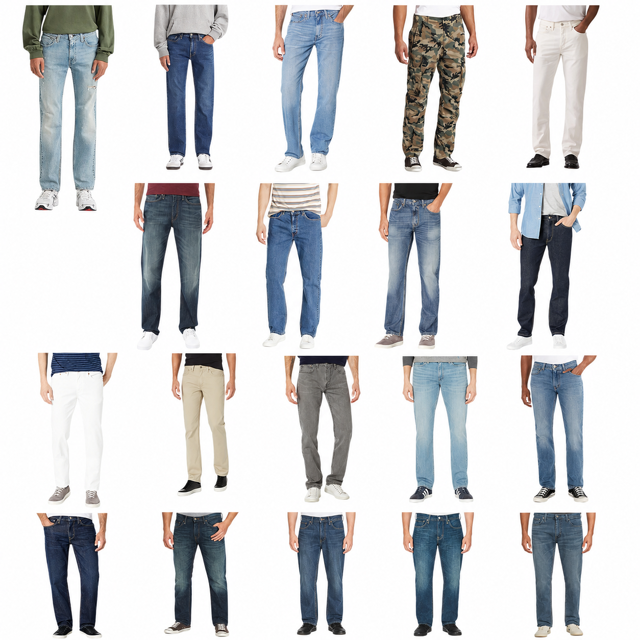 🔥 Men's Straight Fit Cut Jeans
