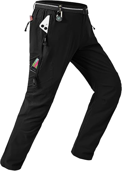 Men's Lightweight Outdoor Utility Pants with Belt