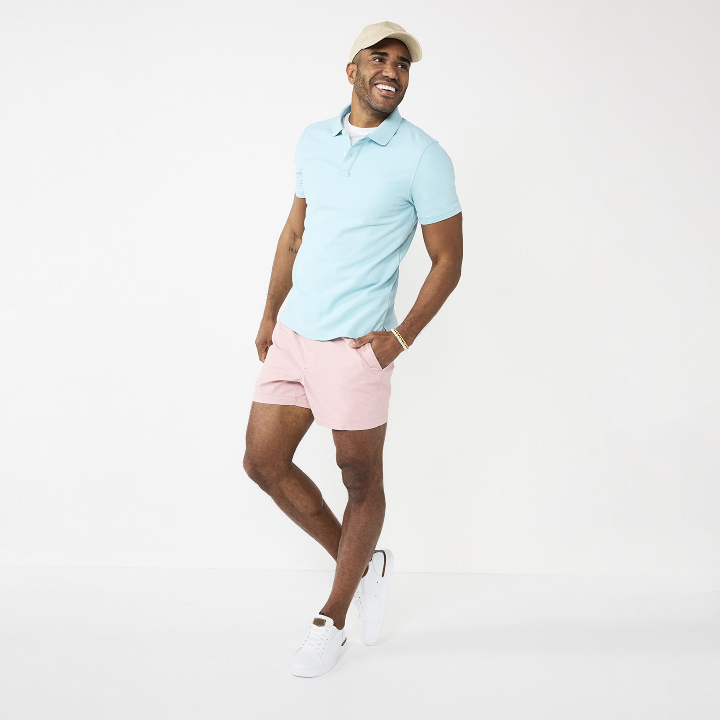 Men's Classic Short Sleeve Pique Polo - Everyday styling view