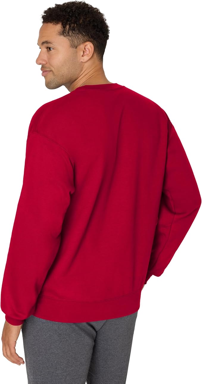 Red sweatshirt back view