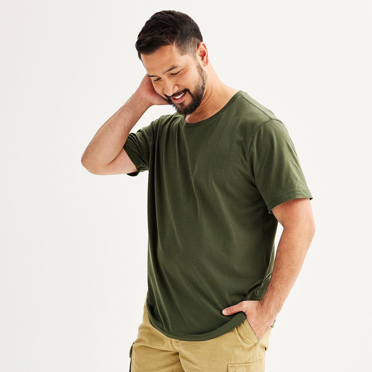 Men's Big & Tall Supersoft Crewneck T-Shirt - Forest Night