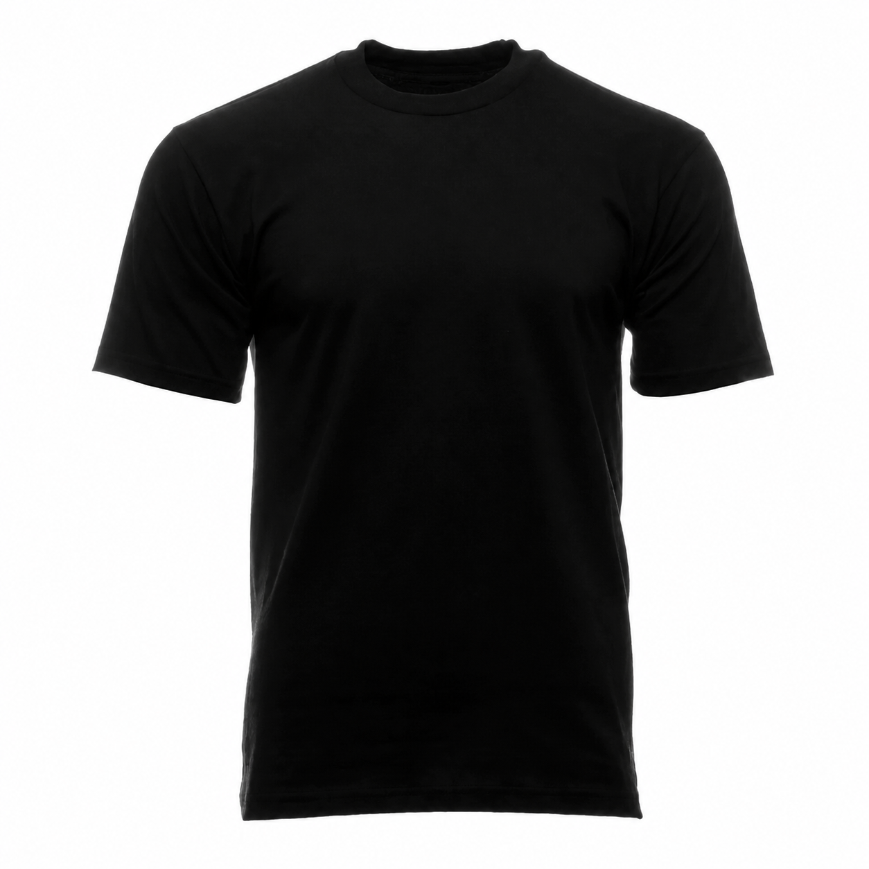 Men's Heavyweight Cotton Classic Fit Crewneck T-Shirt - Multipack - Black 12-Pack