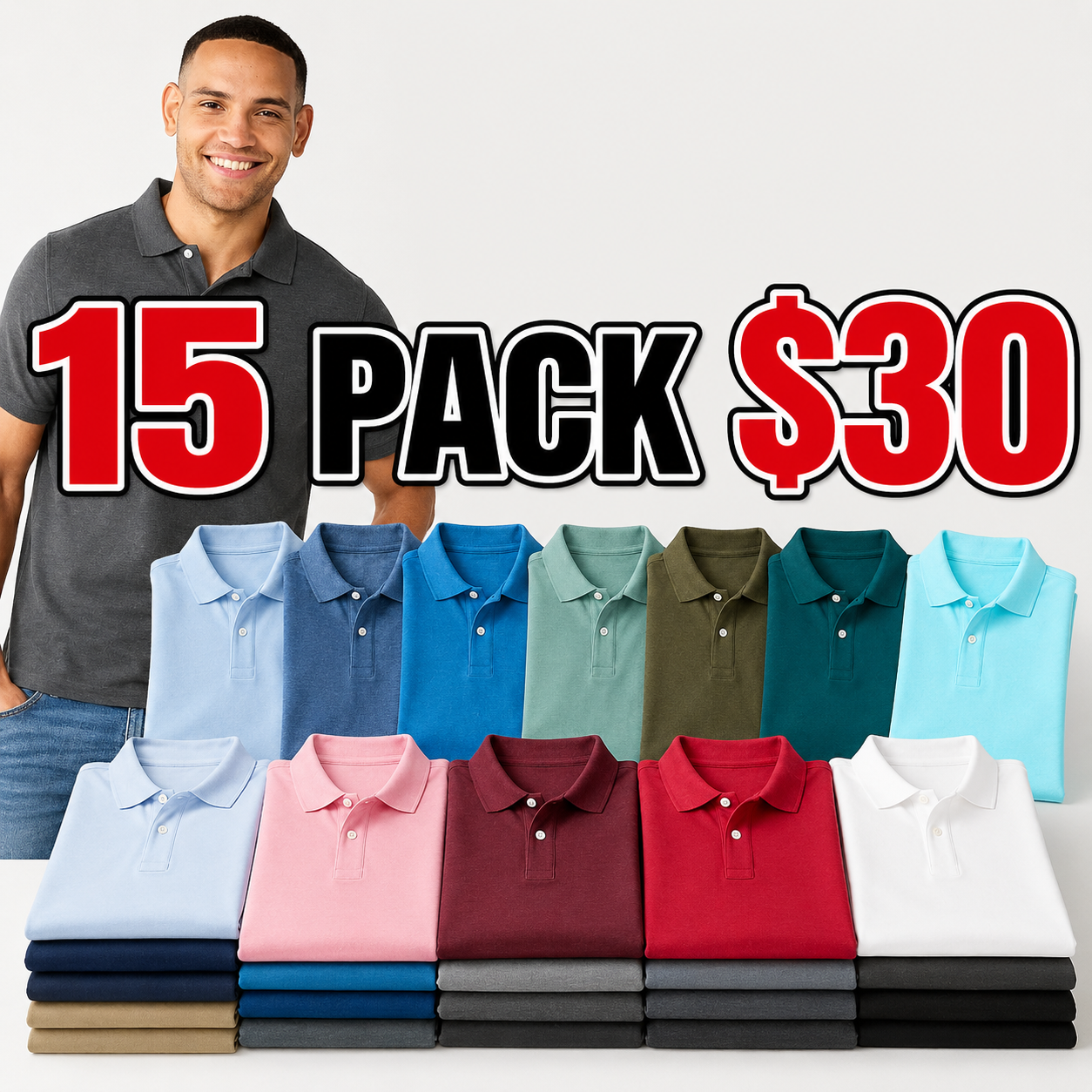 Men's Classic Short Sleeve Pique Polo