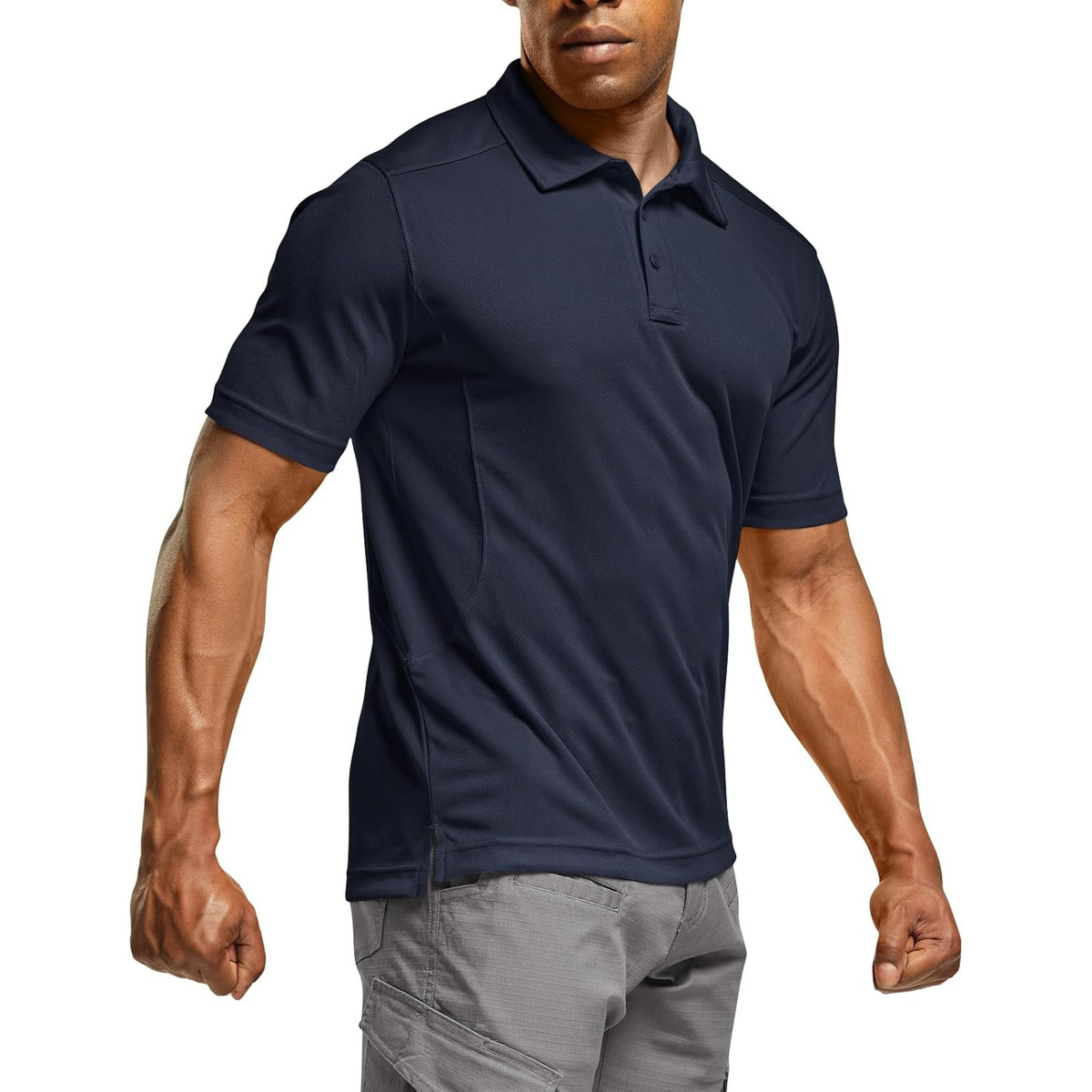 Men's Quick-Dry Stretch Performance Polo Shirt - Navy