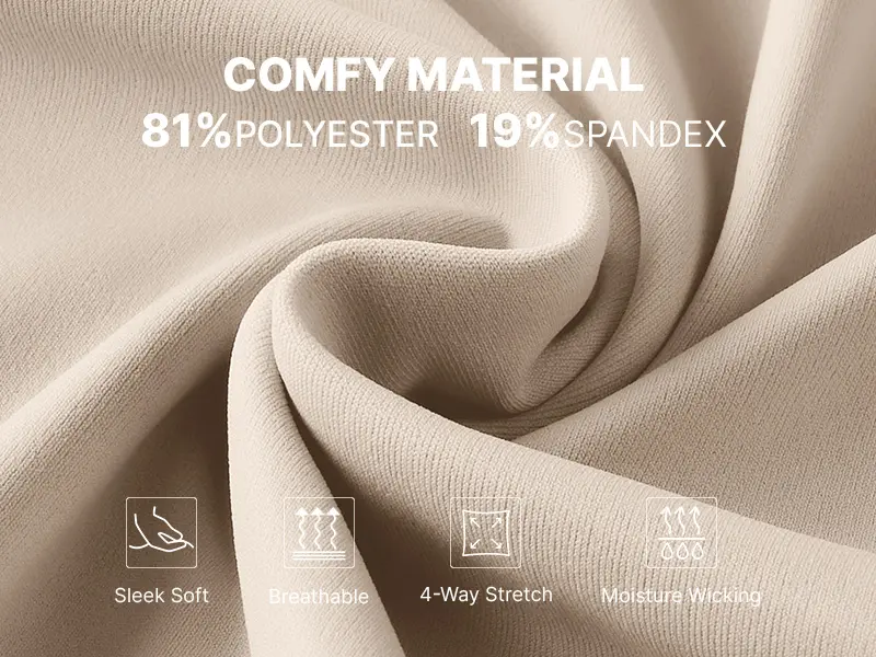 Fabric Composition - 81% Polyester and 19% Spandex